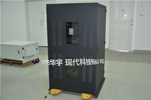 我司21號發(fā)貨浙江，為浙江某公司提供定制款恒溫恒濕戶外投影儀安裝柜(圖2)